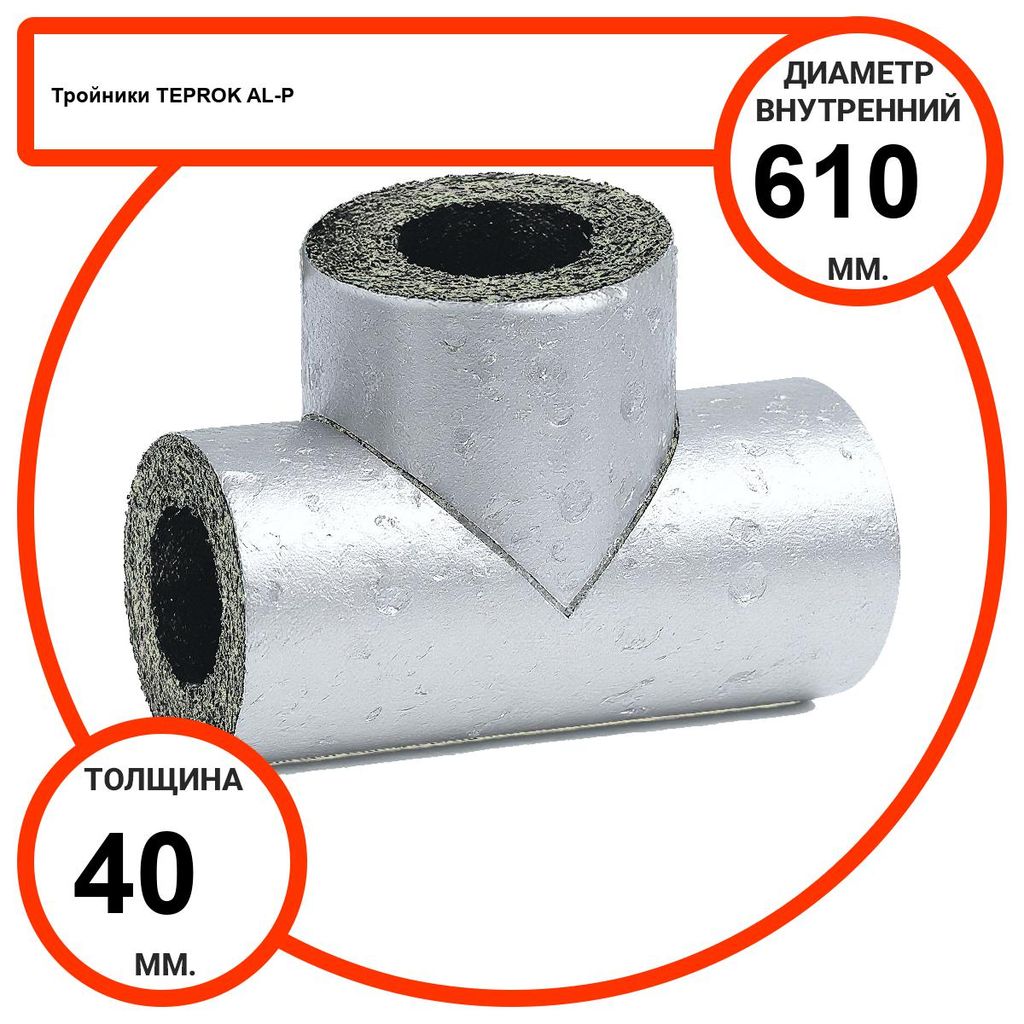Тройник базальтовый D610-T40 AL-P-100 с усиленным покрытием с возможностью применения вне помещений