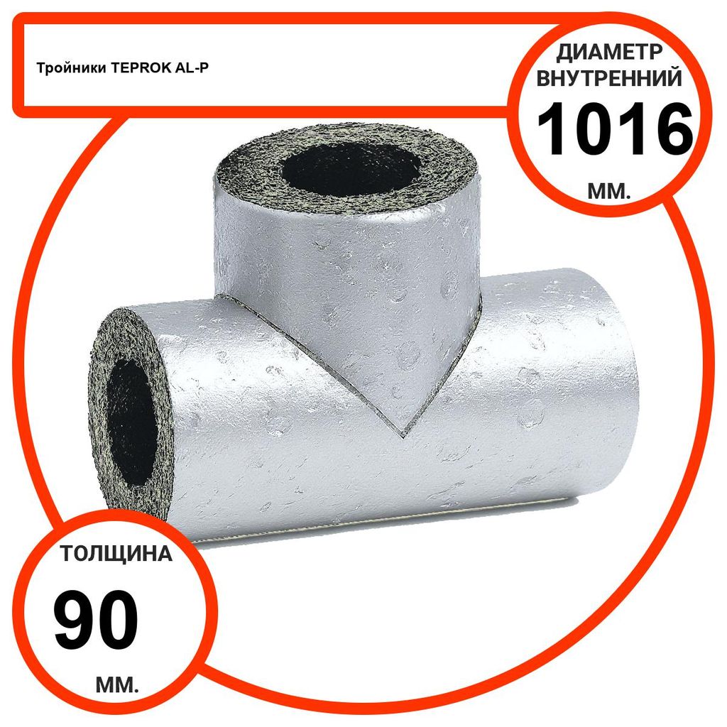 Тройник базальтовый D1016-T90 AL-P-100 с усиленным покрытием с возможностью применения вне помещений