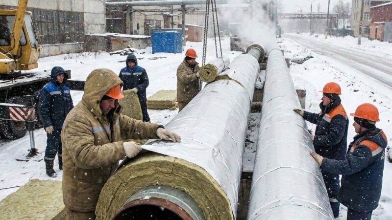 Утепление трубопроводов на улице